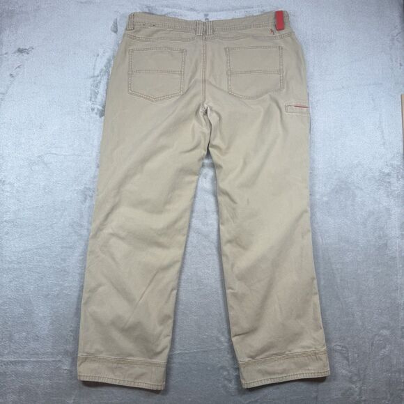 Eastern Mountain Sports Fencemender Pants 40X32 Khaki Cotton Workwear Utility - Picture 2 of 12
